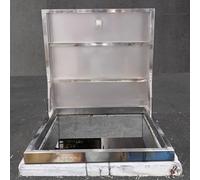 Customizable Stainless Steel Roof Hatch Cover with Handle 95 x 95 cm Access for Roof Ladders Secure Hatch for Safe Roof Access Ideal for Builders and Contractors