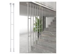Customizable Stair Railing Balustrade Kit, Anti-Fall Safety Guard for Modern Homes, Hotels & Apartments - White 1pc, Height 83"/211cm, Perfect for Stylish Decor