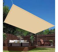 Customizable Sun Sail Shade 3.5x3.5m Breathable HEPE Fabric UV Resistant Outdoor Canopy for Patios Gardens & Balconies Fixing Kit Included Yellow