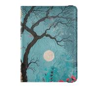 Customizable The Magical Tree Leather Passport Holder Cover Passport Case Travel Documents Wallet Passport Cover with RFID Blocking Ultra Slim, The magical tree, One Size
