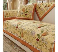 Customizable Thick Velvet Sofa Cover Modern Furniture Protector Country Style Couch Slipcover 90x90cm (35x35inch) Granular Fabric Cushion Cover