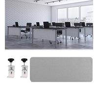 Customizable Under Desk Modesty Board - Height up to 24", Punch-Free Installation, Desk Privacy Panel for a Neat Office & Home Workspace(H 40cm/15.7in,W 90cm/35.4in)