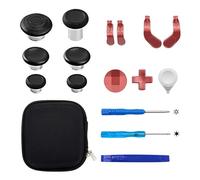 Customizable Upgrade Parts, Metal Thumbsticks & Paddles Set, D | Multi Color Gaming Accessory with Antislip Thumb Grips and Complete Replacement Parts for Selected Controller