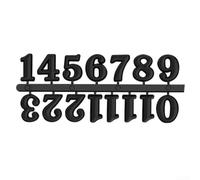 Customizable Wall Clock Parts DIY Clock Numbers Roman Numerals in Multiple Colors (Black Arabic)