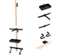 Customizable Wall Mount Rack for Bicycle Accessories Including For Helmet with Strong Build and Simple Application on Flat Surfaces (A gum install)