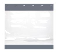 Customizable Waterproof Balcony Awning - 0.5mm PVC Transparent Tarpaulin with Perforations Perfect for Outdoor Use UV Resistant 3x2.5m Size