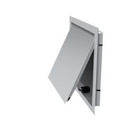 Customizable Waterproof Metal Access Panel with Magnetic Attachment - Gray Aluminum Alloy Inspection Hatch for Drywall(200x200mm)