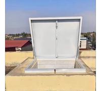 Customizable Waterproof Skylight Cover - Heavy Duty 40x40cm Attic/Basement Access Panel for Roof Maintenance Universal Fit (15.7x15.7inch)