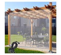 Customizable Waterproof Tarp Side Panels with Grommets - 0.12mm Heavy-Duty Anti-Tear Plastic for Outdoor Gazebos, Garden Canopies, and Weather-Resistant Use