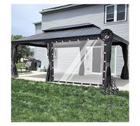 Customizable Waterproof Transparent Pergola Side Panels with Eyelets Outdoor Garden Curtain for Patio & Gazebo Clear 20x10ft/6x3m Enhance Your Outdoor Space