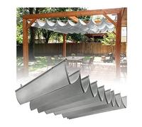 Customizable Wave Shade Sail - Telescopic Canopy for Backyards Patios & Sunrooms Easy InstallFabric 1.3m x 5m (4.26ft x 16.5ft) Outdoor Cover