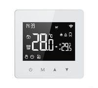 Customizable Weekly Thermostat For For Tuya and For ZigBee Smart Homes with App Support Battery Operated with Touch Button Interface