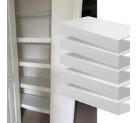 Customizable White Closet Shelf Cover - Ready-to-Use Wire Rack Liner, Prevents Items from Falling, Enhances Aesthetic - Various Sizes (34x12x2in / 86x31x5cm)