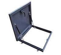 Customizable Window Well Covers & Large Roof Hatch for Attic/Basement - Durable Aluminum Alloy Maintenance Cover (80x80cm/31.5x31.5inch) for Outdoor Shading Solutions