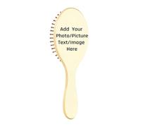 Customizable Wood Hair Brushes Purple Irregular Abstract Lines Paddle Brush For Fine Hair Wooden Hair Brushes For Women Hair Massage Brush