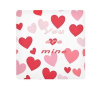 Customizable You Are Mine Valentine's DayMakeup Bag Cloth Self Adhesive Jewelry Organizer Wrap 21.7 X 21.7 Wrapper Cosmetic Organizers For Travel, you are mine Valentine's Day, 21.7x21.7in