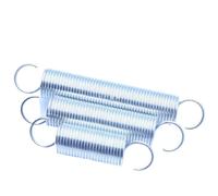 Customizable Zinc Plated Extension Springs with Hook - 2mm Wire Diameter, 12mm-25mm OD, 40mm-350mm Length,1pc(2x14x130mm)