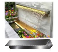 CustomizableCascadeSpillwayWaterfallFountain5.1ftWaterFeatureforPoolsGardensRockeriesElegantOverflowPoolFountains(2to6FeetOptions)