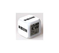 (Customization based on provided images, 4-battery model) Frozen Anime Color-Changing Square Alarm Clock Gift