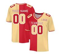 Customize Baseball Football Jerseys for Men Women Youth Kids Printed Name Number & TeamName Logo Sports Uniform T-Shirt Quick Dry Breathable Short Sleeve S-7XL