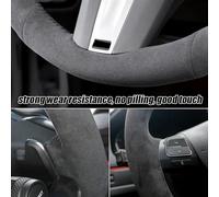 Customize Car Steering Wheel Braid Cover Black Soft Suede For Mazda 3 For Axela 6 For Atenza 2 CX-3 CX3 CX-5 CX5 For Scion wheel hubs(Style3)