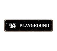 Customize Directional Road Signs, Custom Directional Arrow Tin Signs, Playground Picture Prints For Indoor/Outdoor Use, 26 Colours, 4 x 16 Inch, Chic Decor For Household Outside Terrace, 10x40cm
