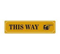 Customize Directional Street Sign, House This Way Metal Signs For Rustic Decor, Custom Gifts, Garden, Family And Bar, Easy Mounting