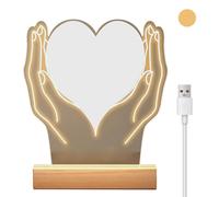 Customize Illuminating Picture Frame Anniversary Him Or Her Unique Couple Photo On Acrylic With LED Lighting LED Picture Frame