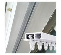 Customize Length Curtain Rail Track, Modern Minimalist Ceiling Channel Track for Drapery, Straight Aluminum Rail System for Hotel Room Dividers, Office Partitions(White,18ft/5.48m)