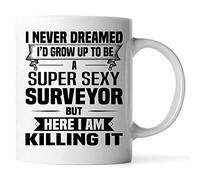Customize Mugs Super Sexy Surveyor Mug - Funny and Pround Gift - Unique Coffee Mug White