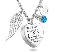 Customize Urn Necklace for Ashes Love between Family Members Cremation Memorial Jewellery Keepsake Pendant for Loss Cremation Urn Necklace Ash Holder Sympathy Gift