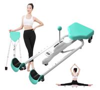 Customize what you need 0-210° Leg Stretcher Split Machine for Flexibility, Foldable Home Gym Stretching Equipment for Ballet Cheerleading Dance Gymnastics Sports(Green)
