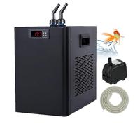 Customize What You Need 1/10 HP, 1/3 HP, 1/2 HP Aquarium Chiller, 160L 300L 500L Water Chiller for Fish Tank, Ice Bath, Hydroponics, Fresh & Saltwater Cooling(300L)