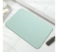 Customize what you need Absorbent Diatomite Stone Bath Mat - Non-Slip Natural Bathroom Mat for Home Use(Green,30x20cm)