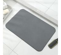 Customize what you need Absorbent Diatomite Stone Bath Mat - Non-Slip Natural Bathroom Mat for Home Use(Dark Grey,40x30cm)