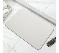 Customize what you need Absorbent Diatomite Stone Bath Mat - Non-Slip Natural Bathroom Mat for Home Use(Off White,39x60cm)