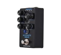 Customize what you need ACCURATE DRIVE Guitar Drive Bass Effects Pedal Volume/Bright/Drive/Gate/Attack-4 Mode DC 9V 6.35mm Input/Output Interface Electric Guitar Drive Bass Effector with True Bypass
