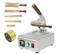 Customize What You Need Desktop Foil Hot Stamping Machine - 200W Letterpress & Leather Embossing Machine with LCD Digital Display, Adjustable Temperature 45-280°C for Leather and Cloth Projects