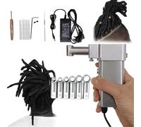 Customize what you need Electric Dreadlocks Maker Machine - Handheld Hair Braiding Tool with 6 Heads for Quick DIY Dreadlock Extensions