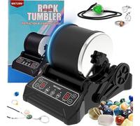Customize What You Need Electric Rock Tumbler Polisher Kit with Adjustable Speed and LCD Display for Jewelry and Gemstone Grinding