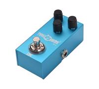 Customize what you need Guitar Overdrive Pedal Electric Guitar Effects Pedal True Bypass Metal Shell DC 9V 6.35mm Input/Output Interface Mini Guitar Overdrive Effector(Blue)
