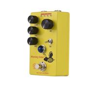Customize what you need HONEY BOX DRIVE Guitar Overdrive Effects Pedal Volume/Drive/Focus/4-Mode Knob DC 9V 6.35mm Input/Output Interface Electric Guitar Overdrive Effector with True Bypass