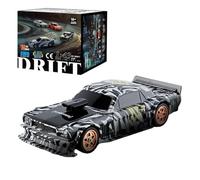 Customize what you need Mini RC Sport Car 1/43 Scale 2.4G Remote Control Racing Car with Lights and Drift Tires - RTR Model(Black White)