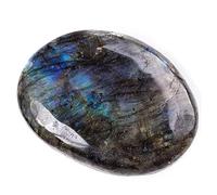 Customize What You Need Natural Labradorite Carved Palm Stone - Polished Irregular Shaped Healing Crystal for Worry and Chakra Balancing(20~40mm)