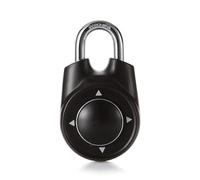 Customize What You Need One Directional Combination Padlock Speed Dial Set - Customizable Lock for School Lockers and Gym Storage Boxes(Black)