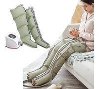 Customize What You Need Professional Air Compression Leg Massager, Leg Compression Boots Recovery Boots, Fast Recovery & Improved Circulation for Athletes(Gray Green,2 Legs+1 arm+1 Waist)
