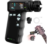 Customize what you need Professional Smart Guitar Tuner with Color LCD Display - Automatic Electric Tuner for Guitars and Ukuleles, Built-in 2600mAh Lithium Battery(Black)