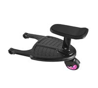 Customize What You Need Rhinoon 2 in 1 Stroller Board with Seat - Universal Adjustable Buggy Board for Kids, Comfortable Wheeled Pedal Board for Most Strollers Under 55 Pounds(Purple)