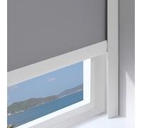 Customize Wide Light Blocking Strip 50 80 100 120 140 160 180 200 220 240 CM, Self Adhesive Window Blind Side Blocker, L-Shape Blackout Track Shades for Nursery Bedroom(2pcs White,100cm/39.4in/3