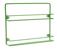Customize Your British Spice Rack With Colour And Size To Suit Your Kitchen (2 Tier, Green)